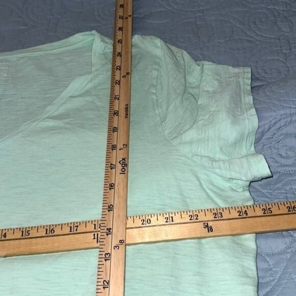 Old Navy Everywear Womens V-Neck T-Shirt XXL Mint Green Casual Short Sleeve Top - Picture 5 of 6